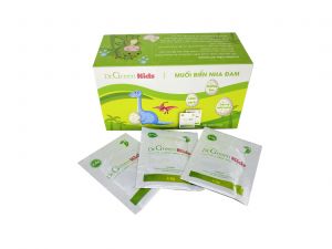 Muối rửa mũi Dr.Green kids Hộp 30 gói rửa mũi cho trẻ từ 1 tuổi thành phần lành tính 100%