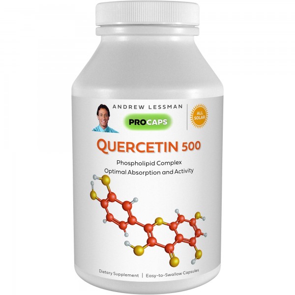 Andrew Lessman Quercetin 500-120 Capsules - 500 mg Unique Quercetin Phospholipid Complex, Highly Absorbable Formula to Support Healthy Heart, Circu...