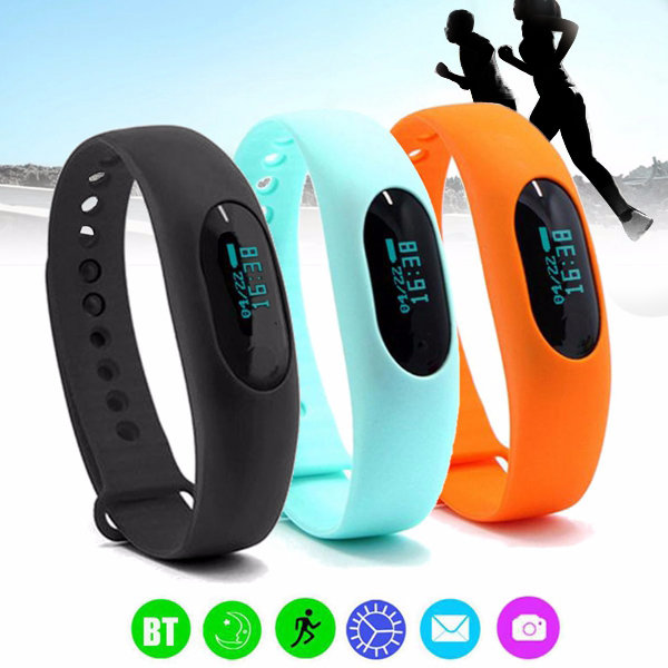 Waterproof bluetooth 4.0 Smart Bracelet Pedometer Sleep Monitor Wristband Watch Fitness Tracker