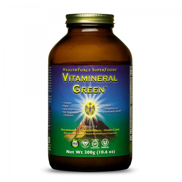 HealthForce SuperFoods Vitamineral Green Powder - 300 Grams - All Natural Green Superfood Complex with Vitamins, Minerals, Amino Acids & Protein - ...