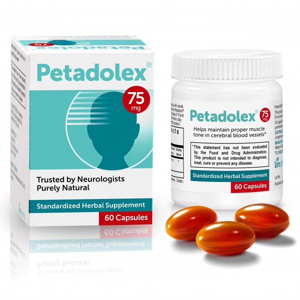 Linpharma Petadolex 75 mg Patented PA-Free Butterbur Root Extract - 1 Bottle