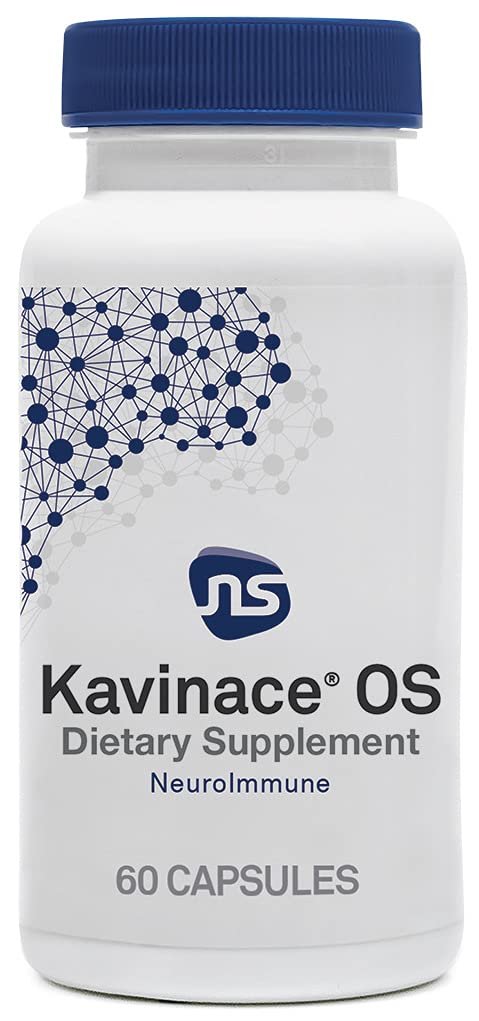 NeuroScience Kavinace OS - L-Theanine + Melatonin Supplement with Magnesium, Astaxanthin, Selenium + Zinc (60 Capsules / 30 Servings)