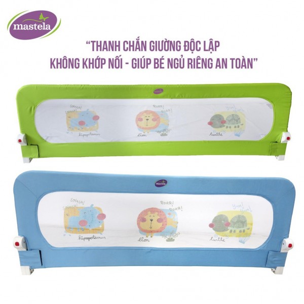 Thanh chắn giường an toàn cho bé chính hãng Mastela BR002 loại 1 thanh chắn độc lập chắc chắn vải lưới thoáng khí