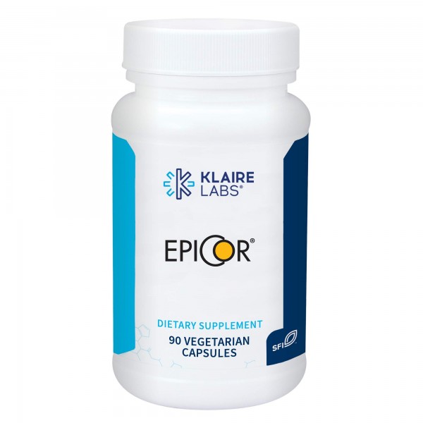 Klaire Labs EpiCor - Immune Support Supplement with 500mg Saccharomyces Cerevisiae - Helps Balance Immune Function - Soy-Free, Gluten-Free (90 Vege...