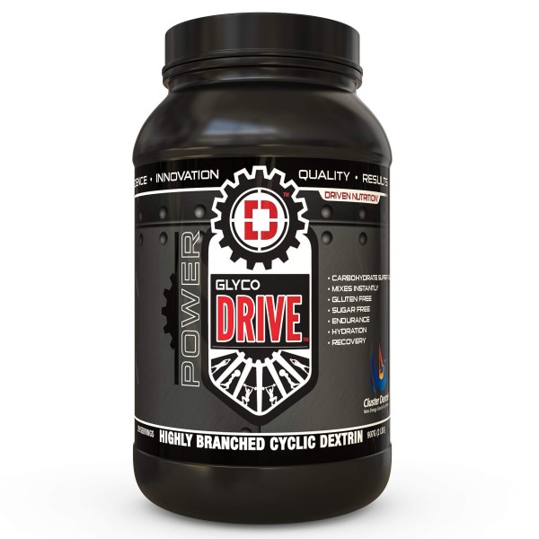 Driven GlycoDrive Highly Branched Cyclic Dextrin, 2lbs, Carbohydrate Powder Quickly Replenishes Muscle Glycogen Levels for Pre-Workout, Intra-Worko...