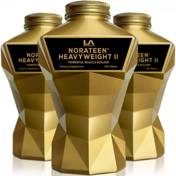 LA MUSCLE Norateen Heavyweight II (540 Pills - 3 Month Supply) Premium Powerful Muscle Builder Testosterone Booster, Keto Friendly, Vegan Sports Nu...