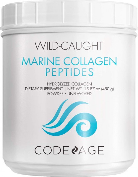 Codeage Marine Collagen Powder - Wild-Caught Hydrolyzed Fish Collagen Peptides - Type 1 & 3 Collagen Protein Supplement - Amino Acids for Skin, Hai...