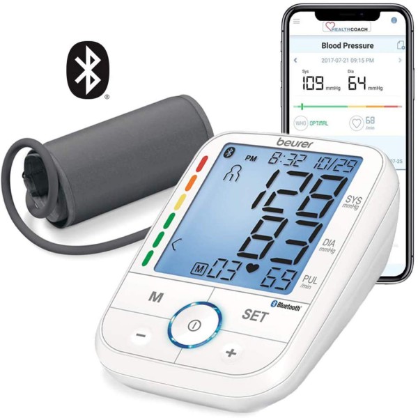 Beurer BM67 Upper Arm Blood Pressure Monitor, Large Cuff, Automatic & Digital, XL LCD Display, Bluetooth with App, Home Use BP Machine Kit | Patent...