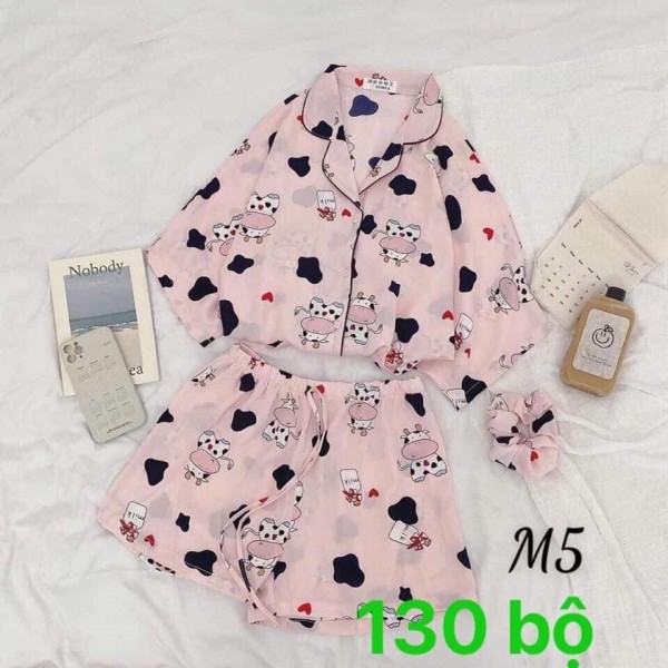 Bộ pijama bò sữa Milk nhiều màu HARI