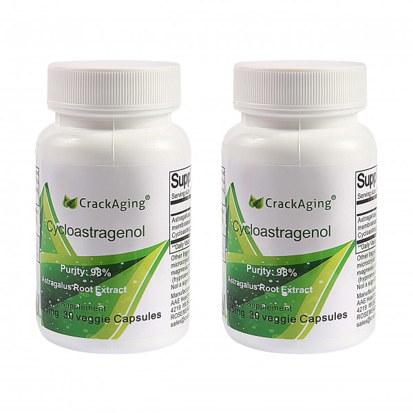 Crackaging Super-Absorption Cycloastragenol 98%(25mg 60 Capsules)