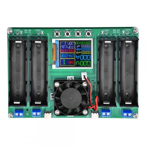 LCD Display 18650 Lithium Battery Digital Measurement Lithium Battery Power Detector Module 4 Channels Battery Capacity