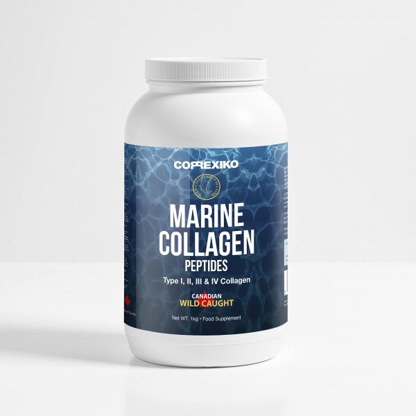 Hydrolyzed Marine Collagen Peptides Powder. Canadian Wild-Caught Fish Skin(Not Scales)-Colageno Hidrolizado en Polvo- Vital Protein Supplement for ...