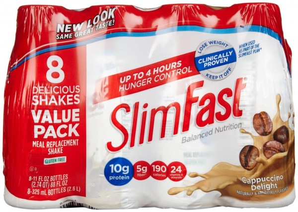 Slimfast Ready to Drink Shakes - Cappuccino Delight - 10 oz - 8 pk