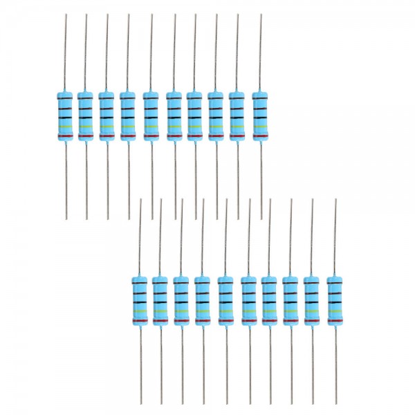 20pcs 2W 2.4KR Metal Film Resistor Resistance 1% 2.4K ohm Resistor