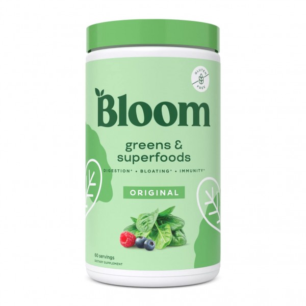 Bloom Nutrition Green Superfood | Super Greens Powder Juice & Smoothie Mix | Complete Whole Foods (Organic Spirulina, Chlorella, Wheat Grass), Prob...