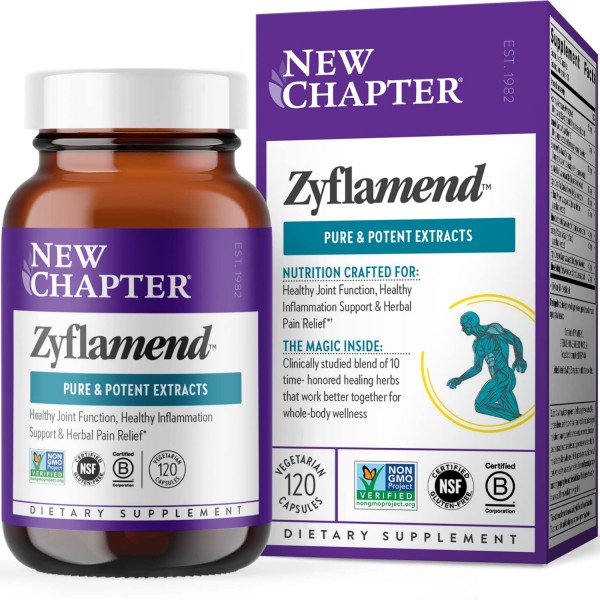 New Chapter Multi-Herbal+Joint Supplement Zyflamend Whole Body for Healthy Inflammation Response, 120 Count (Pack of 1)