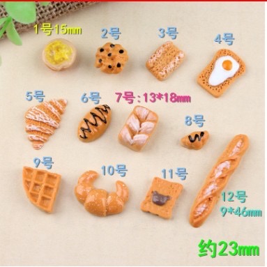 [HCM]Mô Hình Bánh Mì Phụ Kiện Trang Trí Charm Slime [1 cái] [1 cái ]