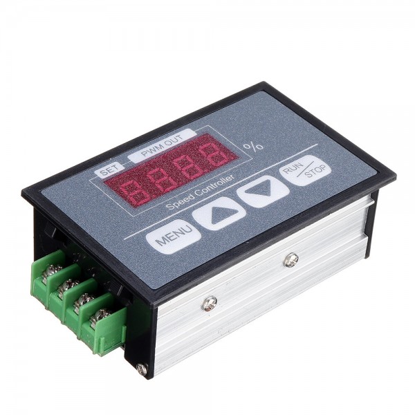 30A 6V12V60V Button Speed Controller Digital Display Percentage Tachometer DC Motor Slow Start Slow Stop Controller