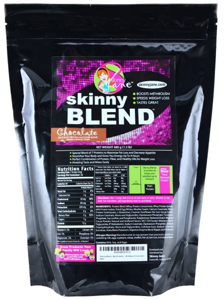 Skinny Blend - Best Tasting Protein Shake for Women - Slim Fast Weight Loss Shakes - Meal Replacement - Low Carb Breakfast - Diet Supplement - Appe...