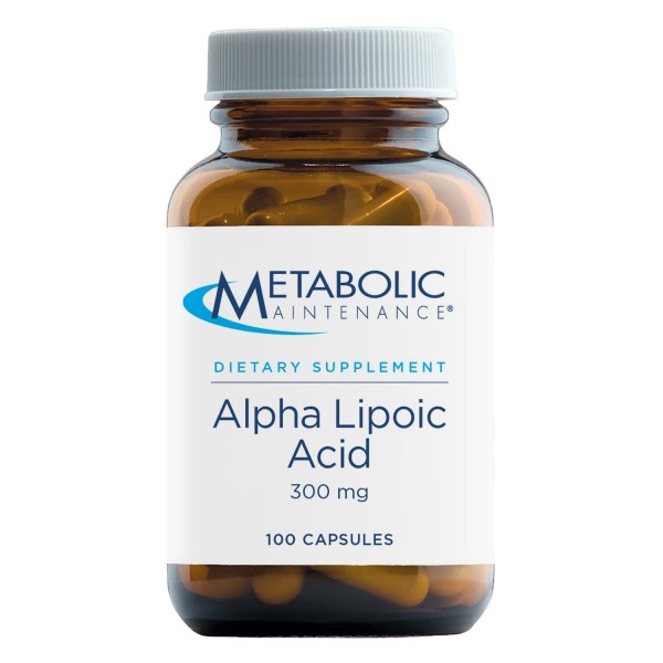 Metabolic Maintenance Alpha Lipoic Acid - 300mg ALA Supplement - Antioxidant Support for Nerve + Liver Health (100 Capsules)