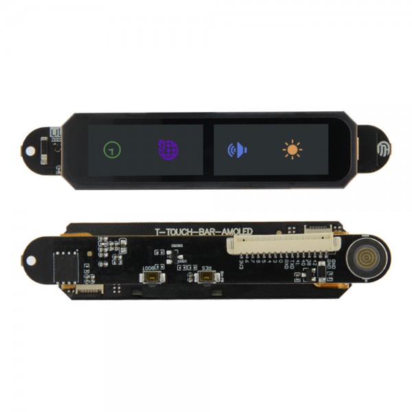 LILYGO® T-Touch Bar AMOLED ESP32-S3 Touch Display Bar Development Board ESP32-S3R8 Wireless Module Magnetic Round USB Co