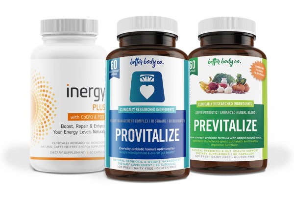 Menokit Bundle | Provitalize, Previtalize and inergyPLUS bundle - Natural Menopoause Probiotic and Prebiotic with a boost of energy