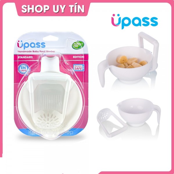 Dụng Cụ Nghiền Thức Ăn Dặm UPASS UP4010N  Cho Bé Chất Liệu Nhựa Không Chứa BPANhỏ Gọn Có Thể Mang Đi