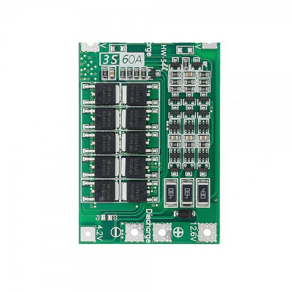 3S 60A Li-ion Lithium Battery 18650 Charger PCB BMS Protection Board with Balanace for Drill Motor 11.1V 12.6V Lipo Modu