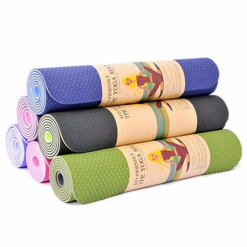 Thảm tập yoga tpe 6mm 2 lớp