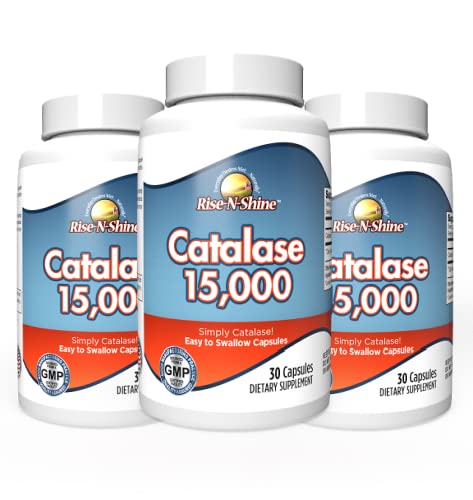 Catalase 15,000 - 3 Bottles- Three Month Supply - Simply Catalase Antioxidant Enzyme