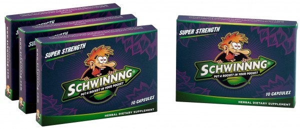 SCHWINNNG * Super Strength - New All-Natural Male Enhancement Pill! (40 Capsules) Buy 3 Packs of (10) Capsules Get The 4th for $10