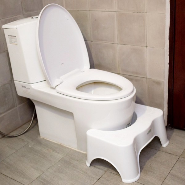 bệ ngồi vệ sinh cho bé   Ghế kê chân đi vệ sinh -Ghế kê chân toilet chống táo bón cho trẻ