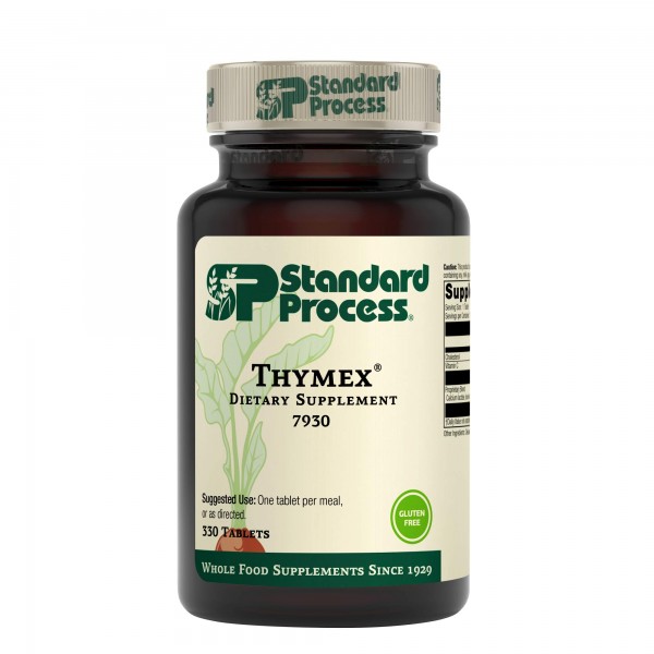 Standard Process Thymex - Whole Food Cholesterol, Thymus Supplement and Immune Support Supplement with Vitamin C, Magnesium Citrate, and Calcium La...