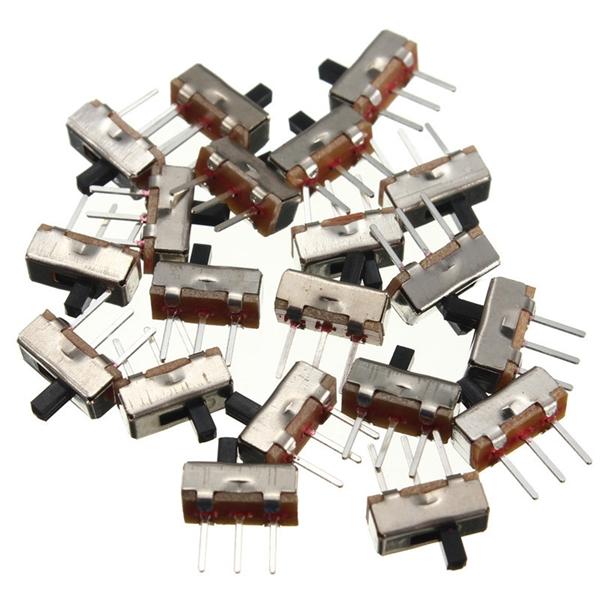 1000pcs SS12D00G3 2 Position SPDT 1P2T 3 Pin PCB Fixture Panel Mini Vertical Slide Switch