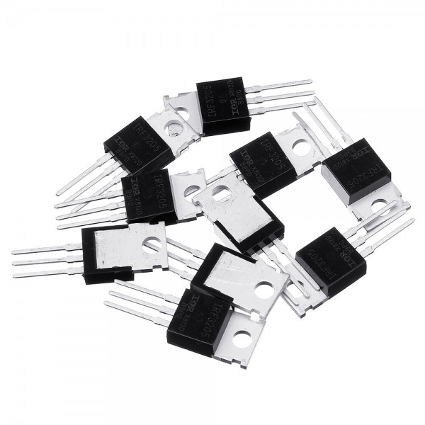 10Pcs IRF3205 IRF3205PBF MOSFET MOSFT 55V 98A 8mOhm 97.3nC TO-220 Transistor