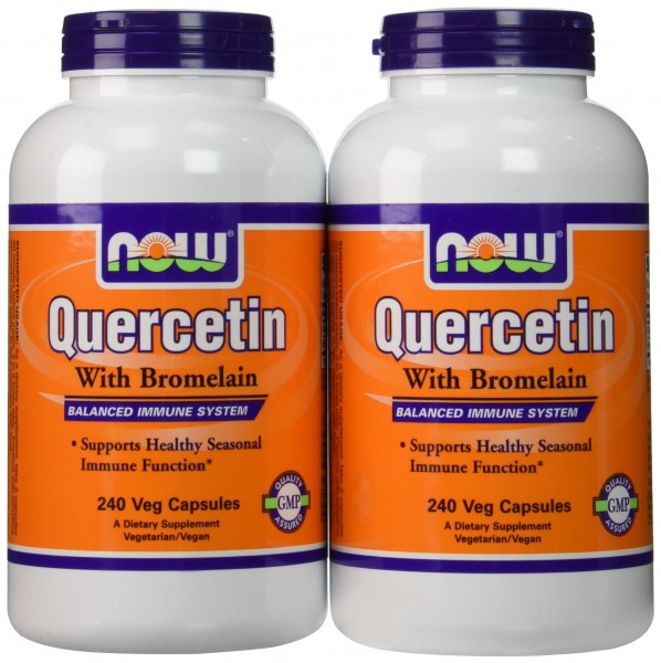 Now Foods Quercetin with Bromelain, Veg-Capsules,480 (2 Pk X 240)