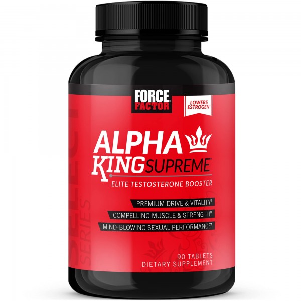 Alpha King Supreme Testosterone Booster for Men with Fenugreek Seed and Ashwagandha to Increase Drive and Vitality, Boost Performance, and Build Mu...