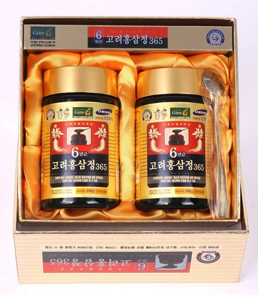 HongSamJeong 240g(8.5oz) X 2ea, Korean 6years Root Red Ginseng Gold Extract, Saponin, Panax