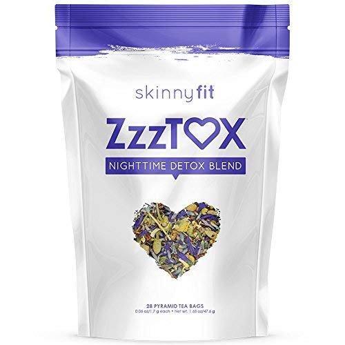 SkinnyFit ZzzTox Nighttime Detox Tea: Caffeine-Free, All-Natural, Laxative-Free, Chamomile, Lavender, Vegan, Supports Weight Loss, Helps Fight Toxi...