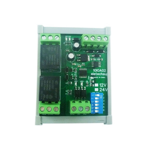 DC 12V 1-8Ch Optically Isolated NPN Input Relay Output DI-DO PLC IO Expanding Module Modbus RTU RS485 Relay Switch Board