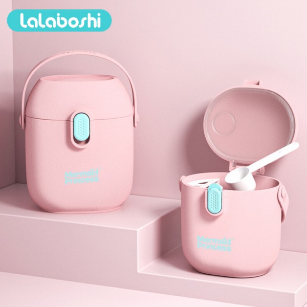 [Lalaboshi] Trẻ Sơ Sinh Đi Chơi Hộp Sữa Bột Đóng Kín Và Ngăn Cách Thực Phẩm Bổ Sung Dung Tích Lớn