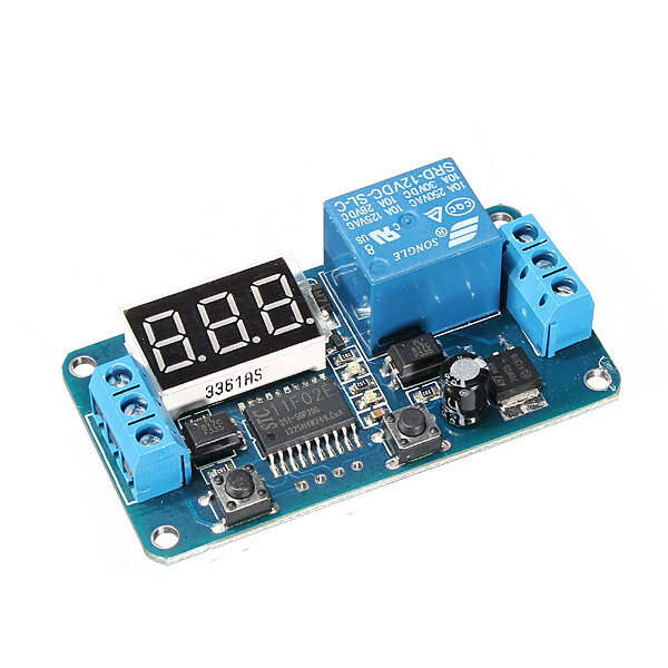 DC 12V LED Display Digital Delay Timer Control Switch Module PLC