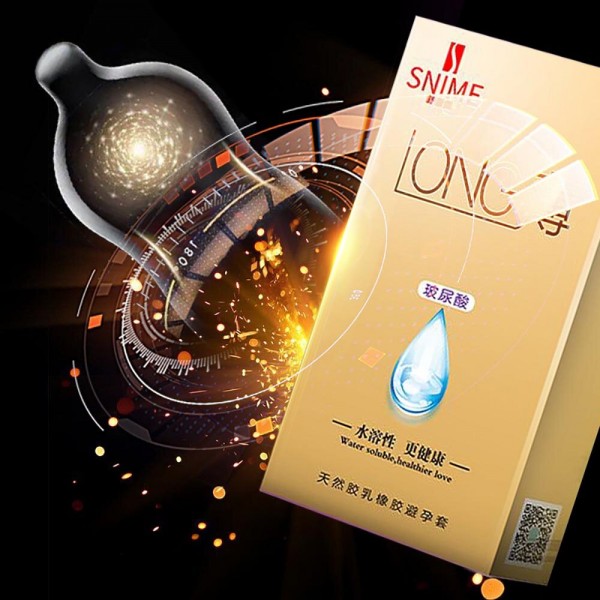 10 PCS Hyaluronic Acid Condoms Moisturizing Long Lasting Adult Products