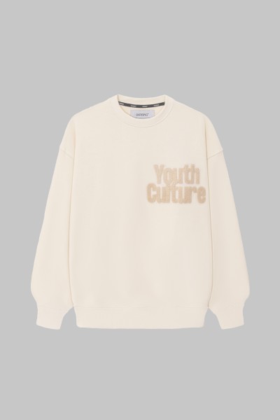 Áo nỉ oversize Youth Culture - màu Be