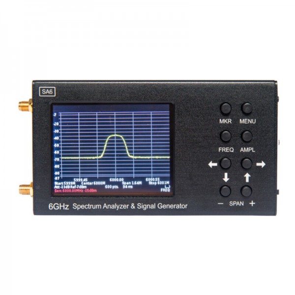 SA6 6GHz Handheld Spectrum Analyzer CDMA Signal Genertor TO 2G 3G 4G LTE CDMA DCS GSM GLONASS 35-6200Mhz Signal Tester