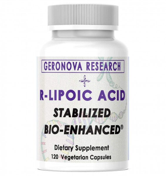 GeroNova Research Stabilized R-Lipoic Acid: Soothes Nerve Pain, Boosts Glucose Metabolism, Improves Energy Production, Restricts Oxidative Stress, ...