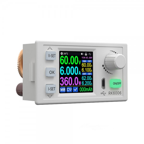 RIDEN® RK6006/RK6006-BT 60V 6A 4 Digit Communication 360W Adjustable Digital DC to DC Step Down Voltage Bench Power Supp