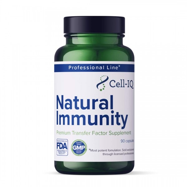 Cell-IQ Natural Immunity Transfer Factor Immune Support Probiotics with Zinc, Vitamin D, Selenium, Grass Fed Thymus Extract, Seaweed Fucoidan, Curc...