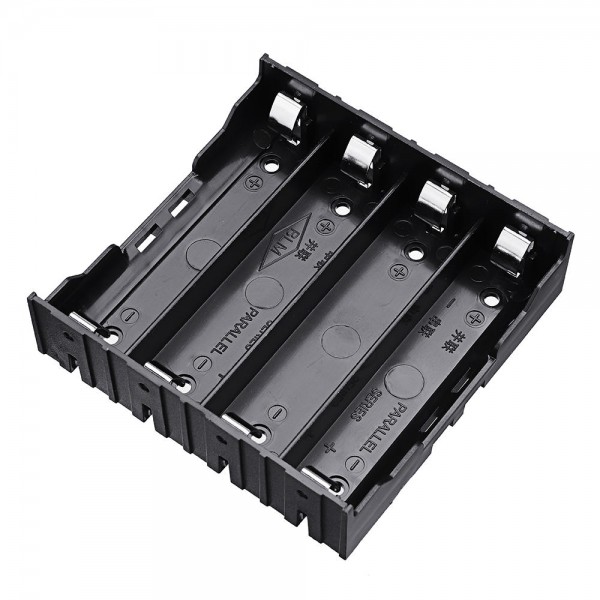 10pcs 4 Slots 18650 Battery Holder Plastic Case Storage Box for 4*3.7V 18650 Lithium Battery with 8Pin