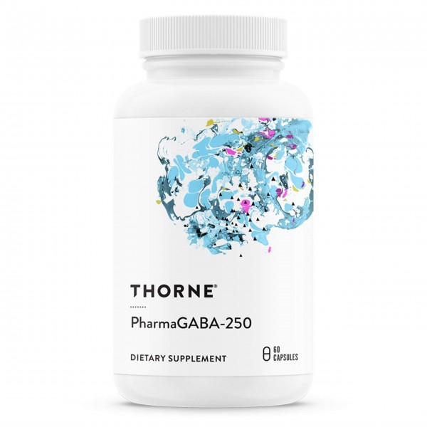 Thorne Research - PharmaGABA-250 - Natural Source GABA (Gamma-Aminobutyric Acid) Supplement - Promotes a Calm, Relaxed, Focused State of Mind - 60 ...